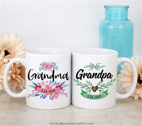 Grandma To Be Mug Grandpa To Be Ts Grandpa Mug Grandma Etsy