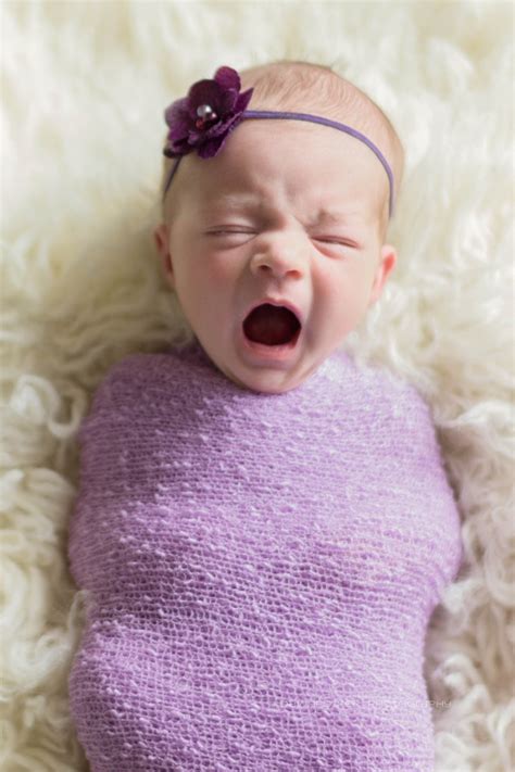 Yawning Baby Girl T 10 Days Maple Valley Newborn Photographer Dawn
