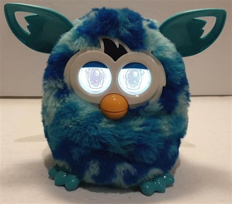 2012 Hasbro Electronic Furby Blue Teal Ocean Wave Edition Works Clean