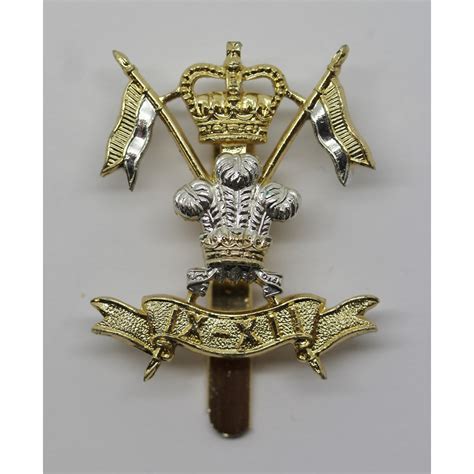 9th12th Royal Lancers Anodised Staybrite Cap Badge