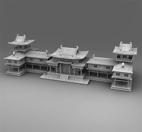 Great Chinese Palace 3d Model 3d Printable Cgtrader
