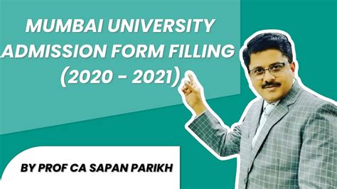 Mumbai University Admission Form 2020 21 All Details Explained