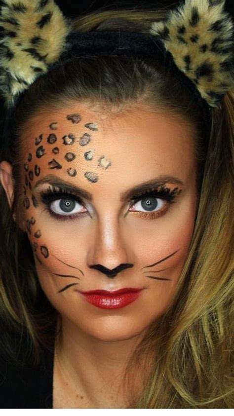 Pin By Janet Pavlova On Halloween Leopard Makeup Halloween Leopard