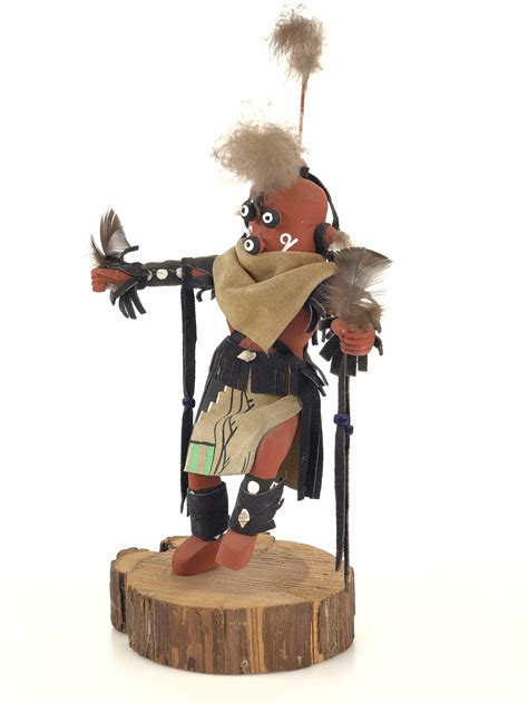 lot native american hopi mudhead kachina doll