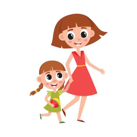 Best Mother And Daughter Illustrations Royalty Free