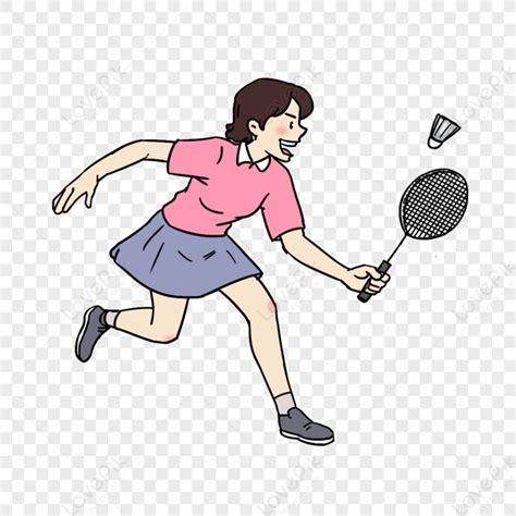 Girl Playing Badminton Dark Girl Girl Woman Badminton Vector Png Image And Clipart Image For