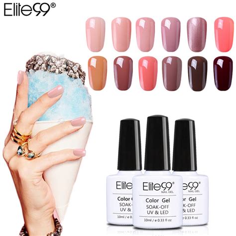 Elite Ml UV Gel Nude Color Series Semi Permanent Nail Polish Gel Varnish Hot Sale Soak Off