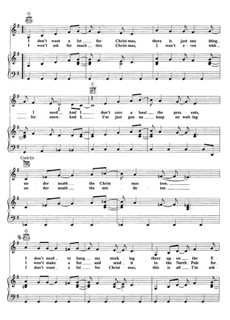 Christmas jazz music club, piano music for christmas, all i want for christmas is you. ALL I WANT FOR CHRISTMAS IS YOU Piano Sheet music - Guitar ...