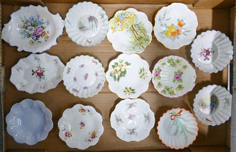 Bid Now A Collection Of Shelley Items To Include Pin Trays In Various