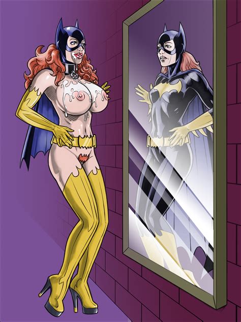 Rule 34 2girls Barbara Gordon Batgirl Batman Series Before And After Big Breasts Bimbo