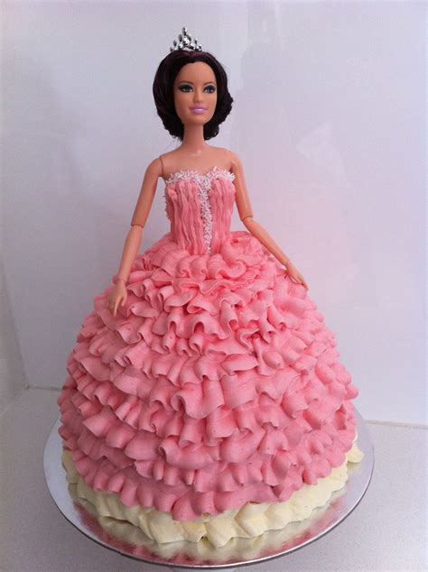 How To Make A Princess Cake Using Buttercream Howtocookthat Recipe Princess Doll Cake