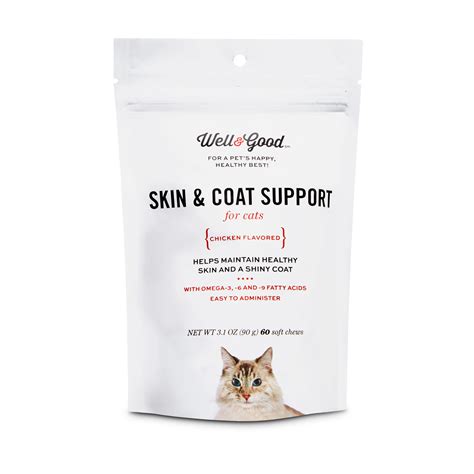 Well And Good Skin And Coat Support Cat Chews Petco