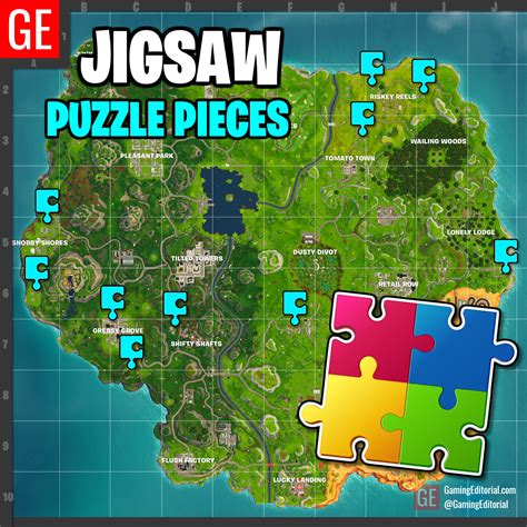 Fortnite Jigsaw Puzzle Piece Basements Location Map Week 10 Gaming Editorial
