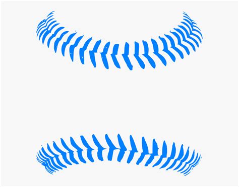 Baby Blue Stitch Baseball Svg Clip Arts Baseball Stitches Clipart