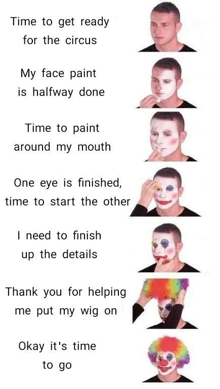 Putting On Clown Makeup Know Your Meme