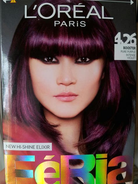 Loreal Purple Hair Lift Dyed Hair Purple Silver Hair Color
