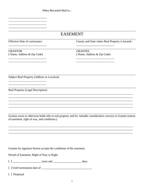 General Grant Of Easement Arizona Form Fill Out And Sign Printable