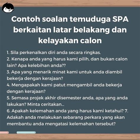 ContohContoh Soalan Temuduga Memasuki Perkhidmatan Awam