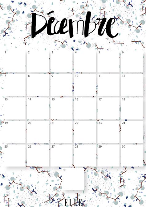 Calendrier décembre téléchargez gratuitement votre calendrier du mois