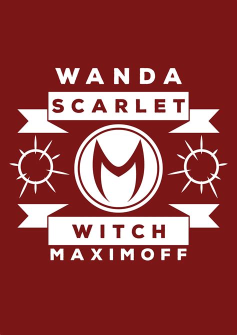 Wanda Maximoff Witch Symbols Scarlet Witch Marvel Paintings