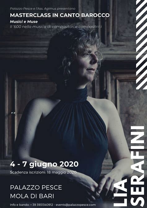 4 7 Giugno 2020 Masterclass In Canto Barocco Con Lia Serafini