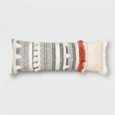 Get The Look Tufted Multifringe Oversize Lumbar Pillow Target Home