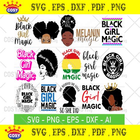 Black Girl Magic Svg Afro