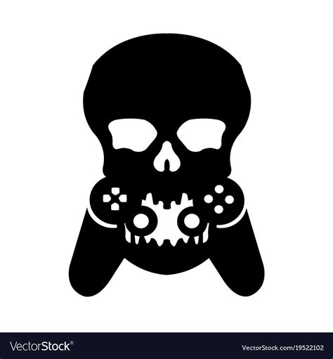 Skull Game Logo Royalty Free Vector Image Vectorstock