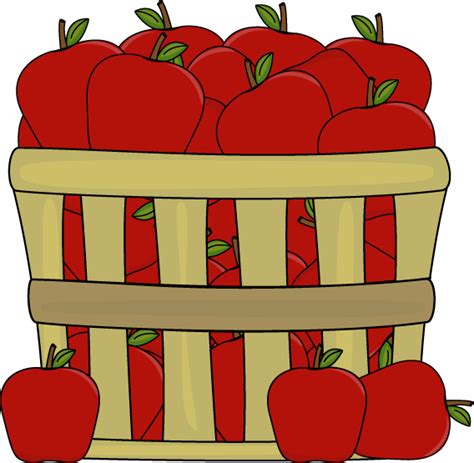 Apples In A Basket Clip Art Apples In A Basket Image