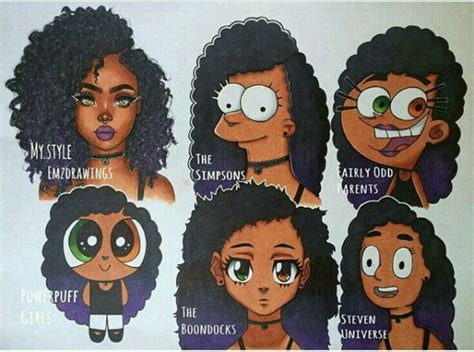 pin by robyn senah on drawing cartoon styles black girl cartoon art style challenge