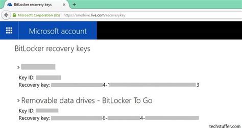 Get Bitlocker Recovery Key Microsoft Account