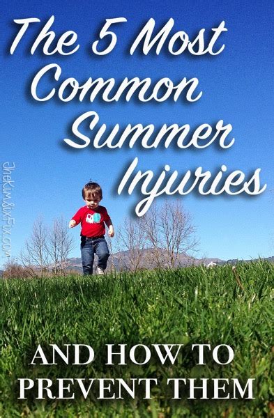 The 5 Most Common Injuries To Children During The Summer Months And