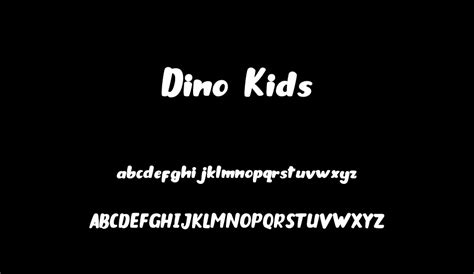 Dino Kids Free Font
