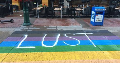 Vandalism Of Calgarys Rainbow And Trans Pride Flag Crosswalks Being Investigated By Hate Crimes