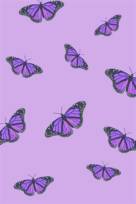 Purple aesthetic laptop wallpapers top free purple aesthetic. Aesthetic Purple Butterfly Wallpapers - Wallpaper Cave