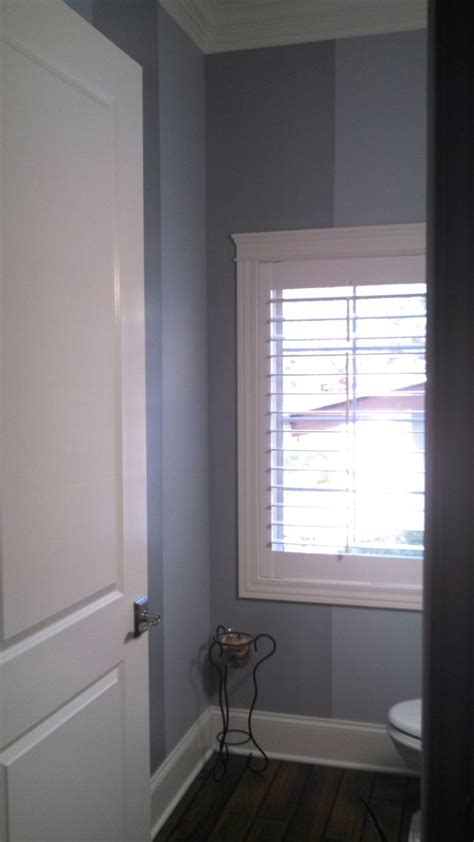 Sherwin Williams Tradewind And Custom Color Glazed Stripes In A