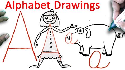 Cartoon lions, how to draw a cartoon lion, how to how to draw a cartoon woman character from letters numbers & symbols easy step by step drawing tutorial for kids. Alphabet Line Drawing at GetDrawings | Free download