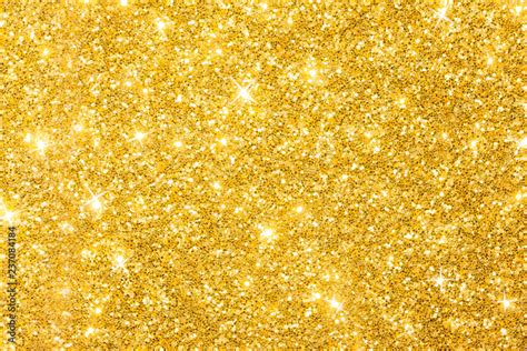 Golden Glitter Background With Sparkles Stock Photo Adobe Stock
