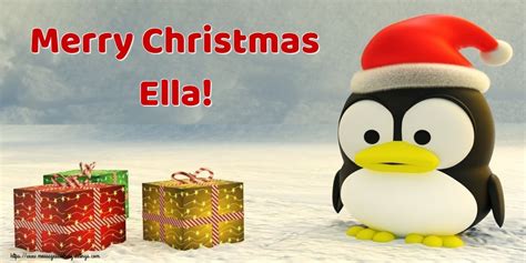 Ella Greetings Cards For Christmas