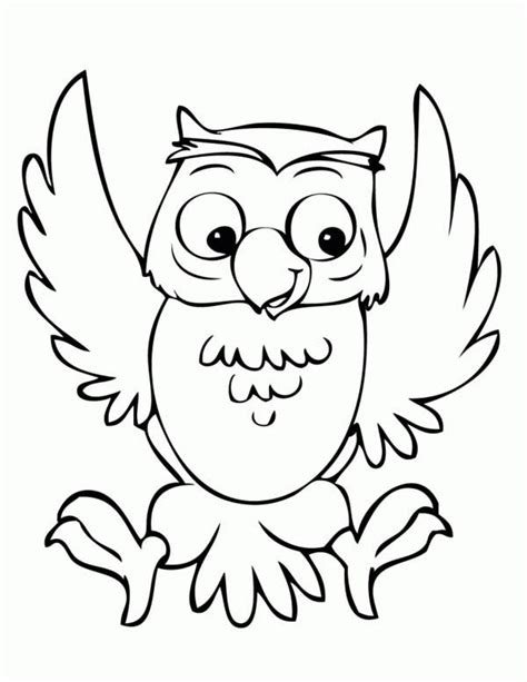 Funny Owl Coloring Page Download And Print Online