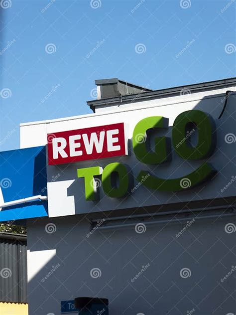 Rewe To Go Supermarket Signboard Editorial Photography Image Of