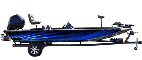 Flare Blue Boat Wrap Kit Miller Graphics