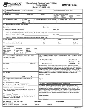 Find title insurance cost now at searchandshopping.org. 2012-2021 Form MA RMV-3 Fill Online, Printable, Fillable, Blank - pdfFiller