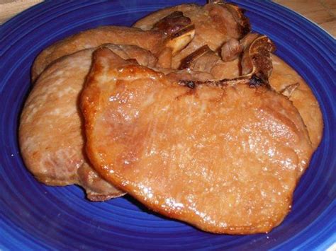 Easy orange pork chopsomnivore's cookbook. Weeknight Pork Chops 4-5 thin cut bone-in pork chops 1/4 C. soy sauce 1 T. olive oil 2 T. brown ...