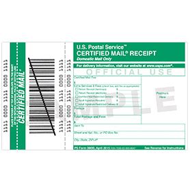 Use www.usps.com to check the zip codes in your list. Certified Mail Receipt