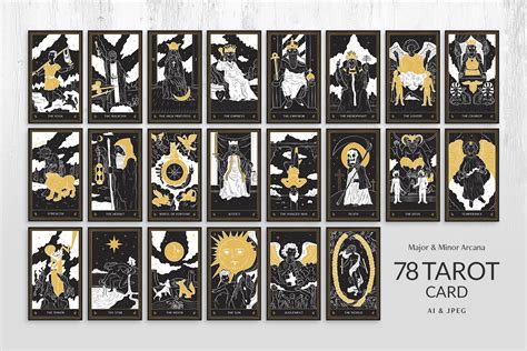 Tarot Card Illustration Set Designercandies