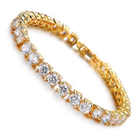 Buy Luxury Gold Bracelets Bangles Cz Crystal Jewelry