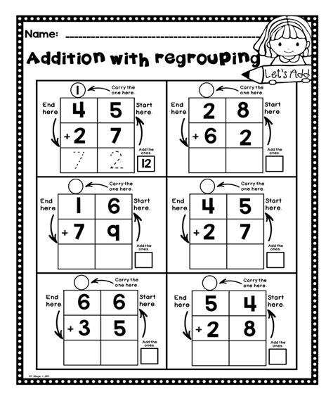 Worksheet On Addition Without Regrouping