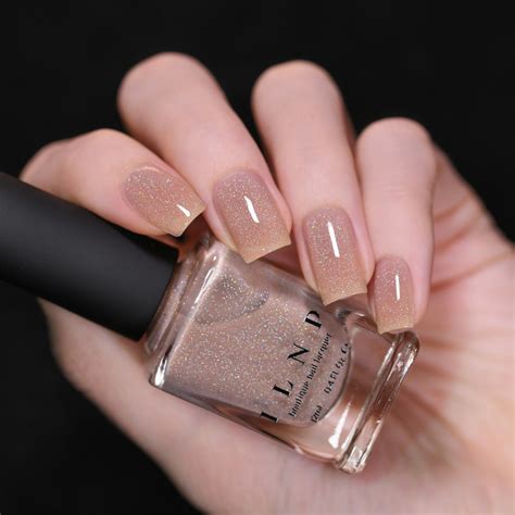 Toasted Soft Beige Holographic Jelly Nail Polish By Ilnp