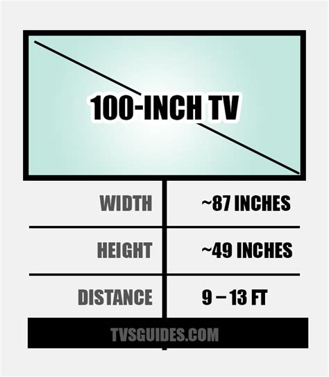 100 Inch Tv Size Dimension Distance And More Tvsguides